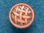 Crisscross Ribbon Knob - Distressed Copper