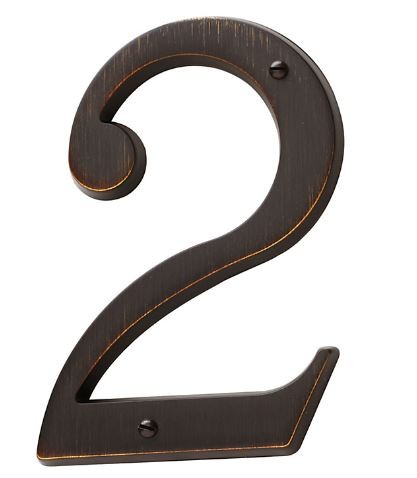 Venetian Bronze House Number 2