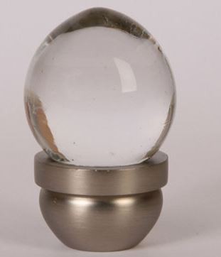 Acorn Glass Knob - Satin Nickel