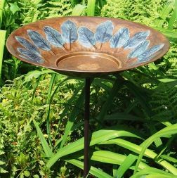 Large Leaf Birdbath