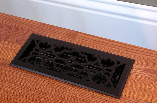 Victorian Black Iron Floor Vent