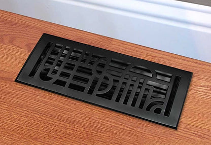 Cast Iron Art Deco Floor Vent