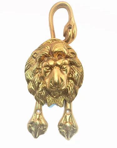 Lion Doorknocker with Paws and Tail