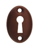 Key Escutcheon Oval -3 Finishes