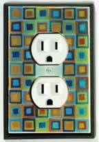 Tiny Tiles Outlet Switch Plate