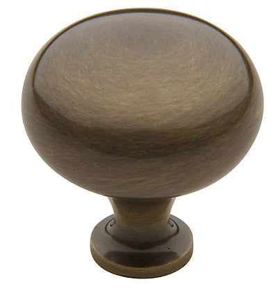 Simple Satin Brass and Black Knob