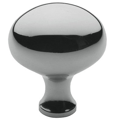 Simple Polished Nickel Oval Knob