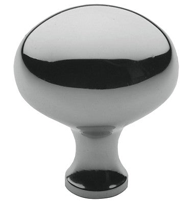 Simple Polished Chrome Oval Knob
