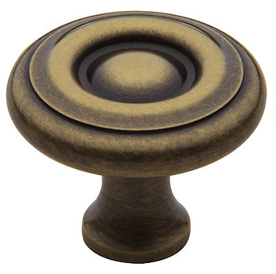 Timeless Satin Brass and Black Knob