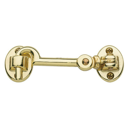 Swivel Cabin Door Latch in Polished Brass 001-113