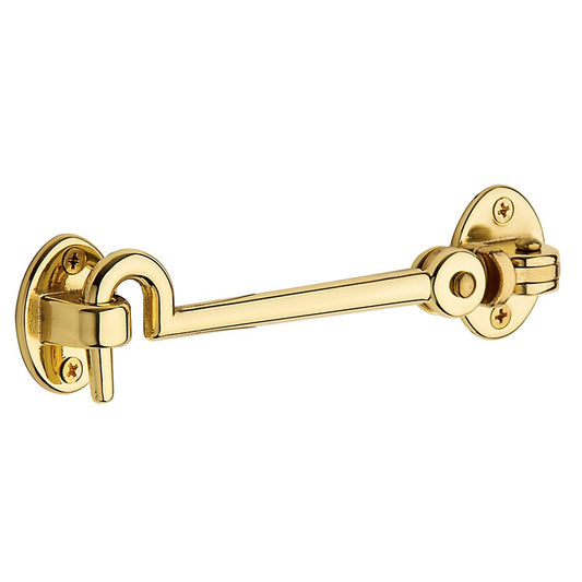 Swivel Cabin Door Latch in Polished Brass 001-114