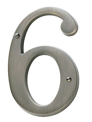 Antique Nickel House Number 6