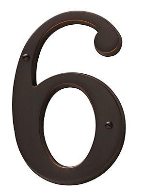 Venetian Bronze House Number 6