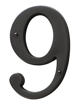 Oil-Rubbed Bronze House Number 9