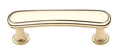 Polished Brass Oval Pull 3"