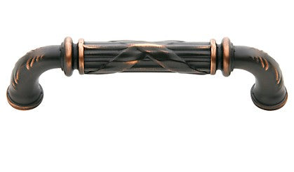 Venetian Bronze Ornate Pull 4"