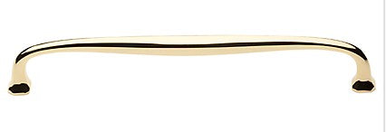 Polished Brass Oval Appliance Pull 12"