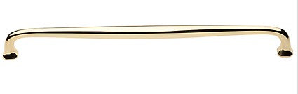 Polished Brass Oval Appliance Pull 18"