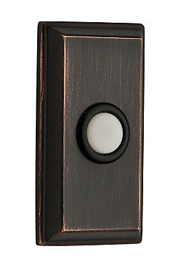 Venetian Bronze Rectangular Reserve Bell Button