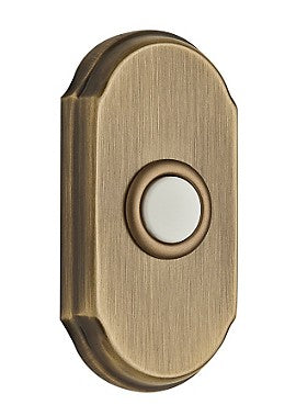 Matte Brass and Black Arch Bell Button