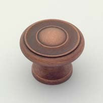 Weathered Copper Traditional Knob 1 1/2"