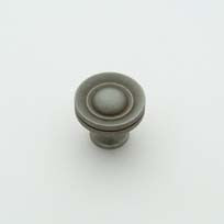 Weathered Antique Nickel Beveled Knob 3/4"