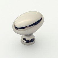 Medium Polished Nickel Oval Knob