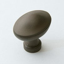 Large Weathered Bronze Oval Knob