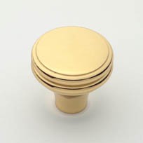 Polished Brass Fixed Knob