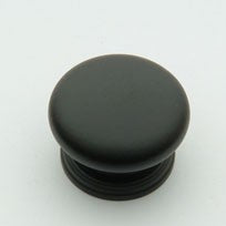Matte Black Mushroom Knob 1.25"