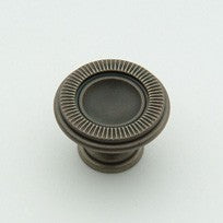 Medium Traditional Knob Weathered Antique Nickel