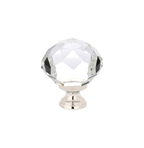 1.25" Diamond Knob with Polished Nickel