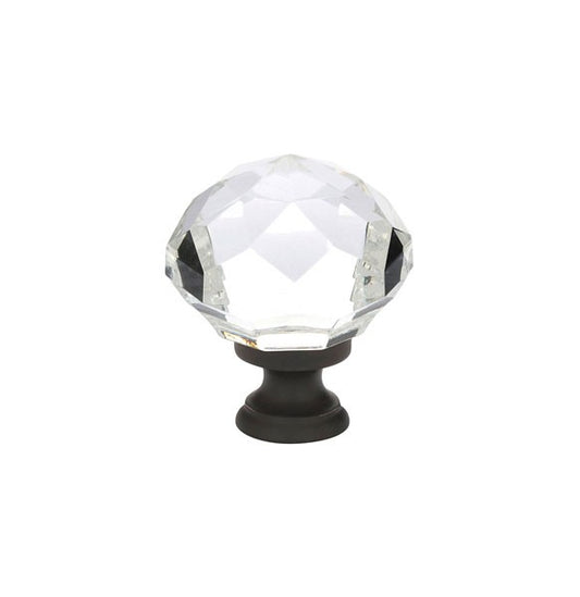 1.25" Diamond Knob with Oil Rubbed Bronze