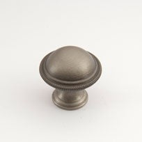 Weathered Antique Nickel Globe Knob 1.5"