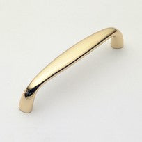Polished Brass Oval Pull 4"