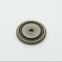 Weathered Antique Nickel Round Back Plate
