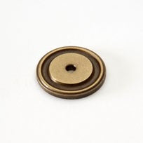 Weathered Brass Round Back Plate