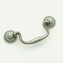 Weathered Antique Nickel Classic Bail Pull 4"