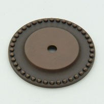 Oil-Rubbed Bronze Beaded Back Plate 1.5"