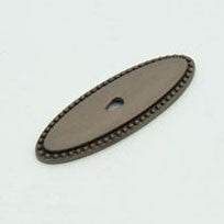Oil-Rubbed Bronze Beaded Oval Back Plate