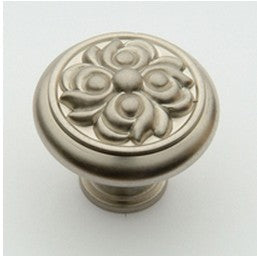 Satin Nickel Flower Knob 1.25"