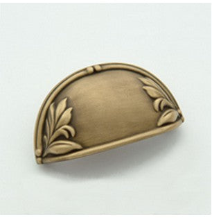 Weathered Brass Elegant Cup Pull