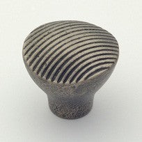 Aged Iron Stripped Knob 1.25"