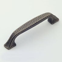 Aged Iron Hammered Pull 4"
