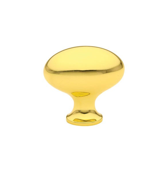 Polished Brass Egg Knob 1"