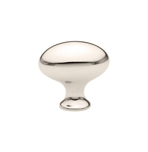 Polished Nickel Egg Knob 1.25"