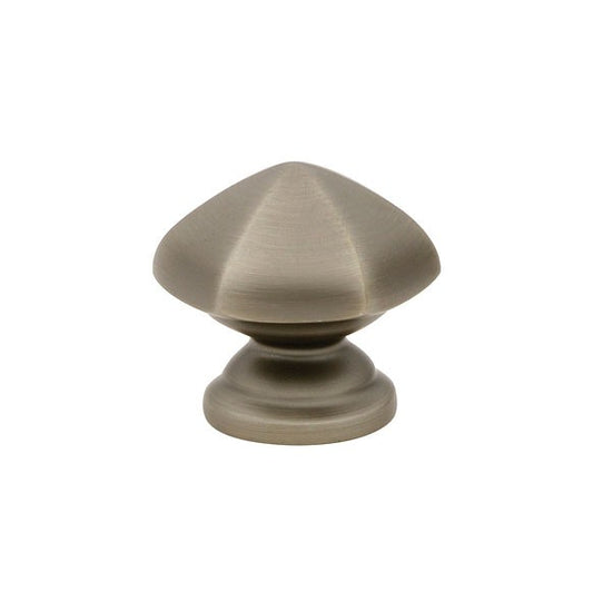 Small Pewter Hexagon Knob