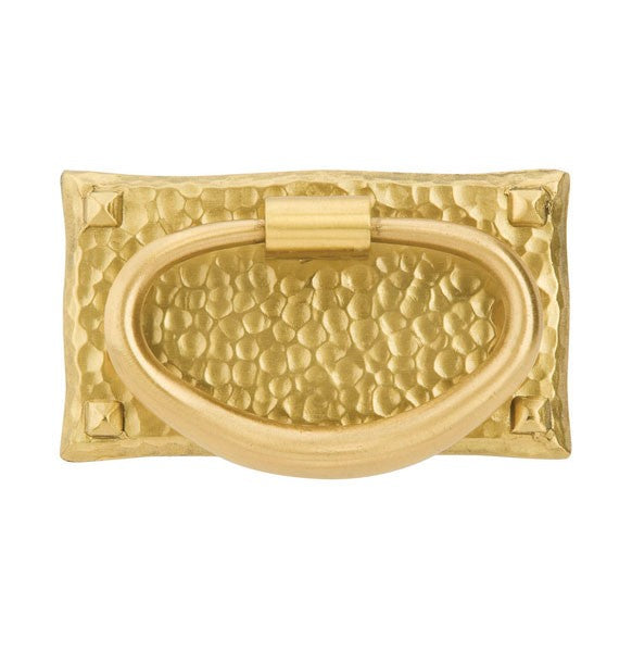 Satin Brass Oval Pull