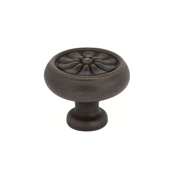 Medium Bronze Petal Knob 1"