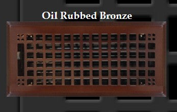 Oil Rubbed Bronze Rockwell Floor Vent 8X10"